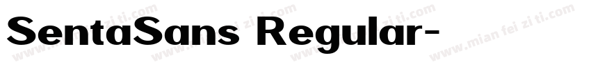 SentaSans Regular字体转换